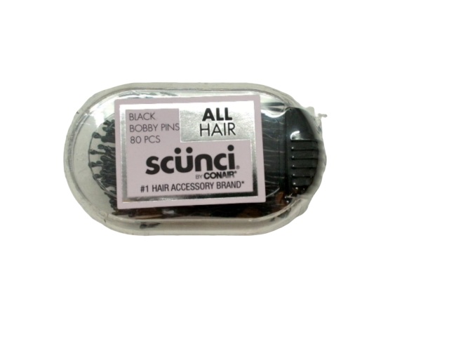 Black Bobby Pins 80pk. Scunci