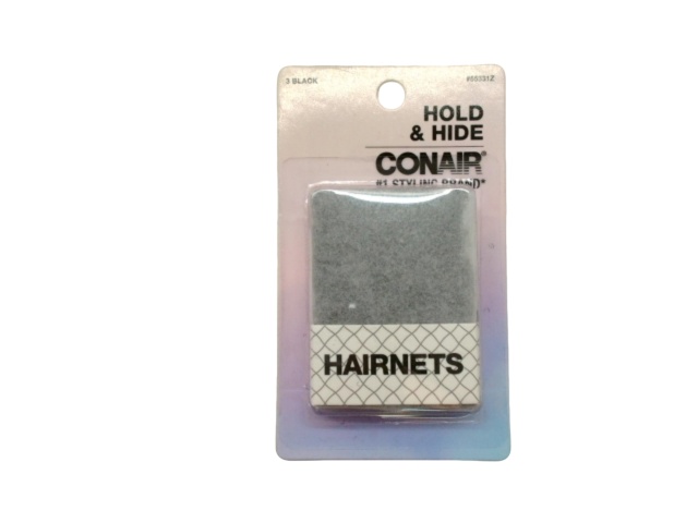 Hold & Hide Hairnets 3pk. Black Conair