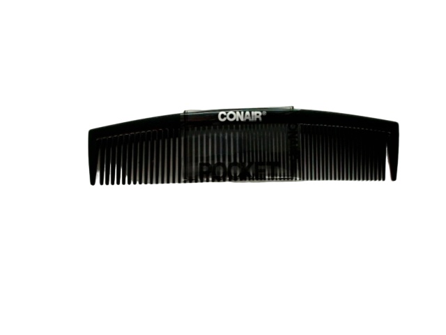 Single Pocket Comb Black Plastic Conair