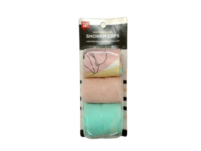 Waterproof Shower Caps 3pk. Walgreens