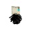 Hair Elastics 12pk. Black The Curl Collective Scunci