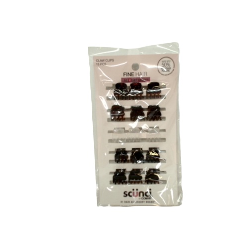 Mini Claw Clips 15pk. Fine Hair Scunci