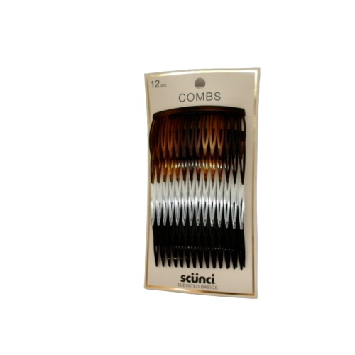Plastic Side Combs 12pk. Scunci