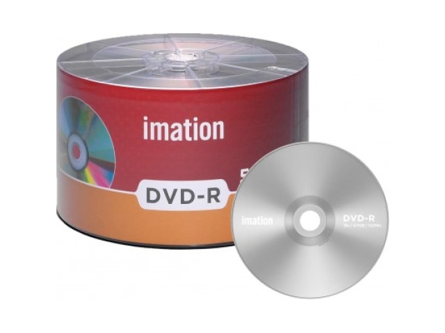 Blank Disc 50pk Imation DVD-R 16X 4.7GB/120Min Branded Logo