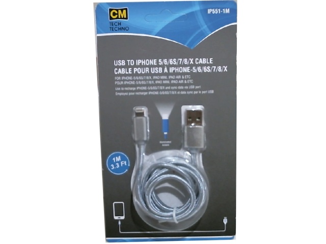 Cable Lightning™ Iphone 3.3ft feet lighted