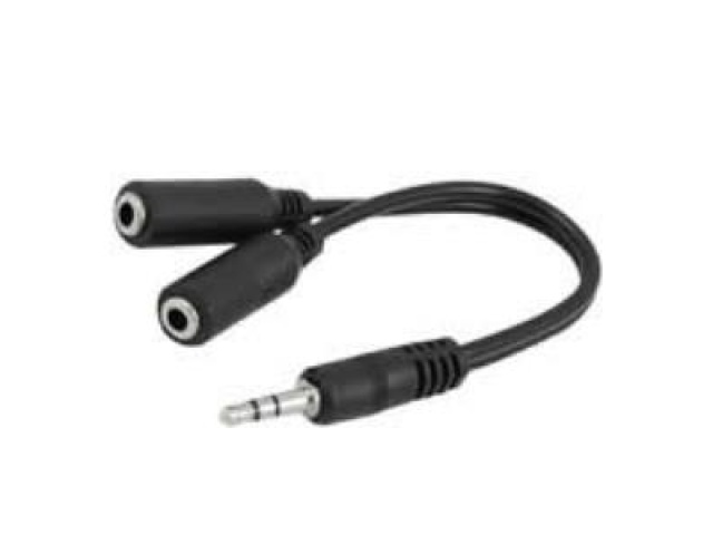 Adaptor - AUX Splitter 3.5mm allows 2 connections for iPad,Tablets, Car Home Stereos,Headphones