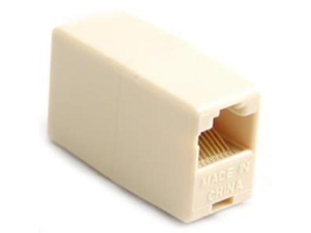 Adaptor - RJ45 Coupler F/F - Extends Internet Cables