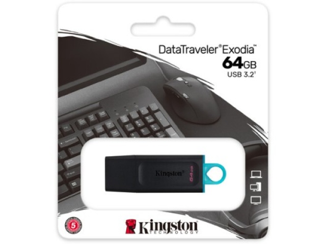 Flash Drive 64GB USB 3.2 Kingston Media Storage