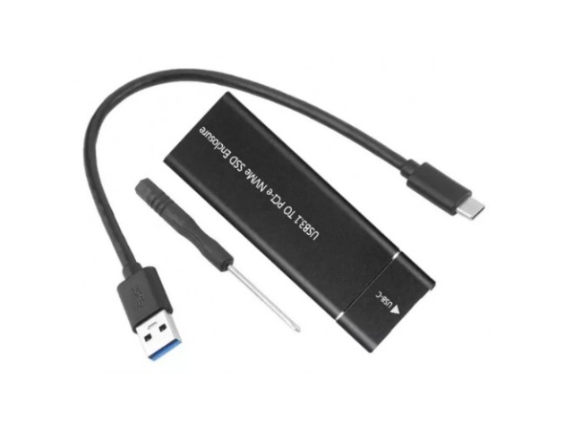 Storage Case Adapter Nvme M.2 SSD to USB 3.0 External Enclosure