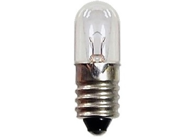 Miniature Light Bulb T10, E10 6.3V, 0.25A, 1.57 Watt Warm White