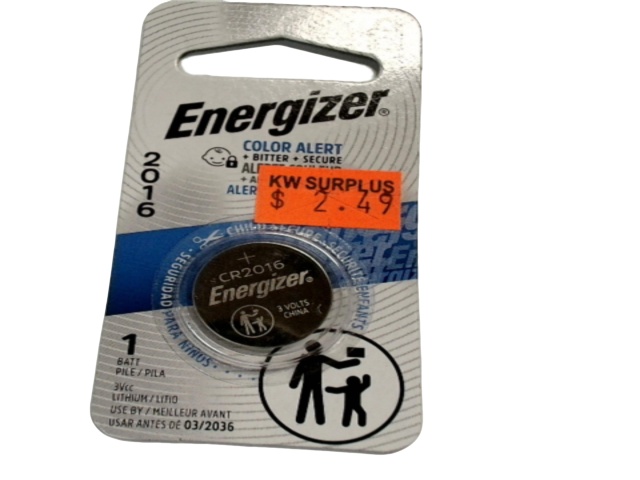 button cell CR2016 energizer