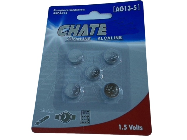 button cell battery 5/card Alkaline #357/lr44