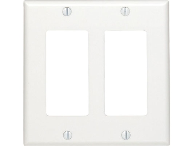 Decora WallPlate two gang white