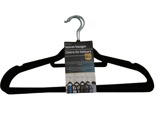 clothes hanger velvet 4 pieces