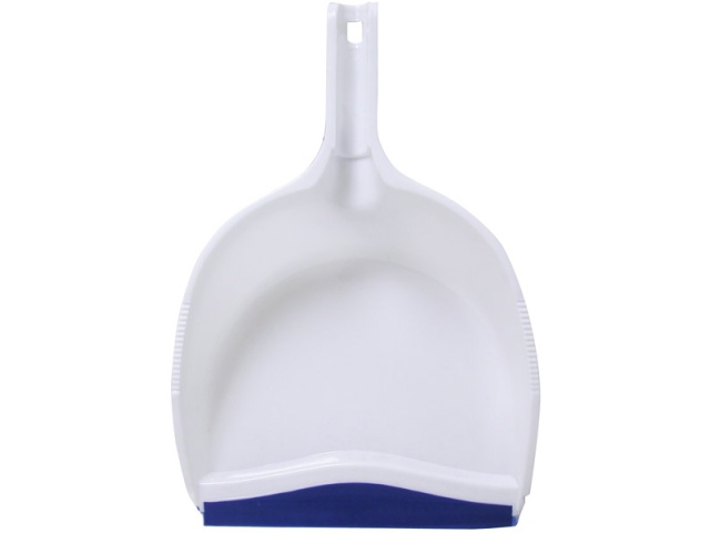 dustpan with rubber lip