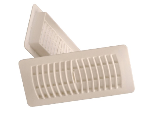Floor Register 4x10 white plastic