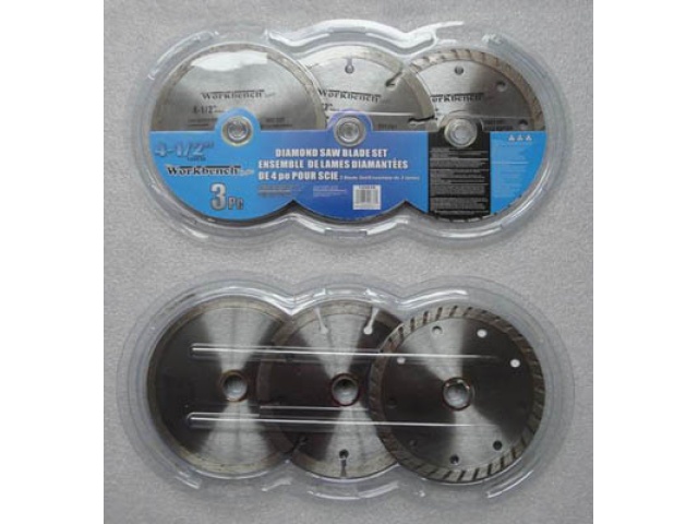 saw blade Diamond  set 4.5 inch 3pc