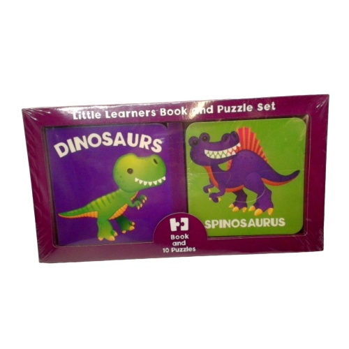 Little Learners Book & Puzzle Set Dinosaurs