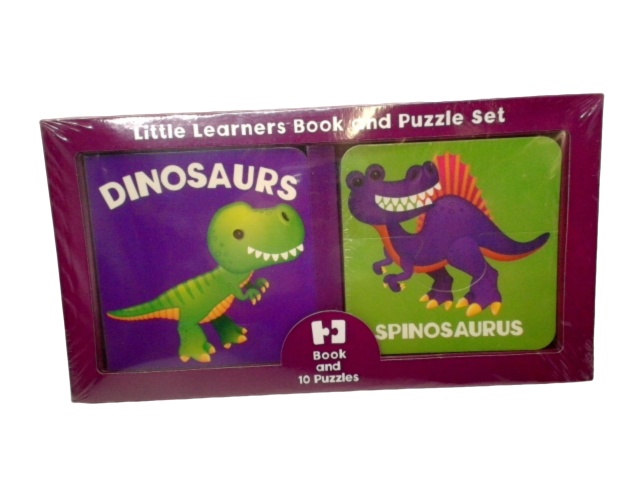 Little Learners Book & Puzzle Set Dinosaurs