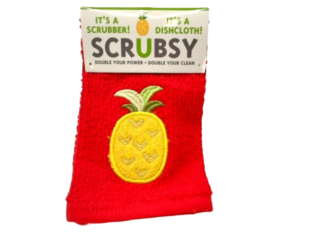 Scrubsy Cloth Pineapple 3 Way Clean