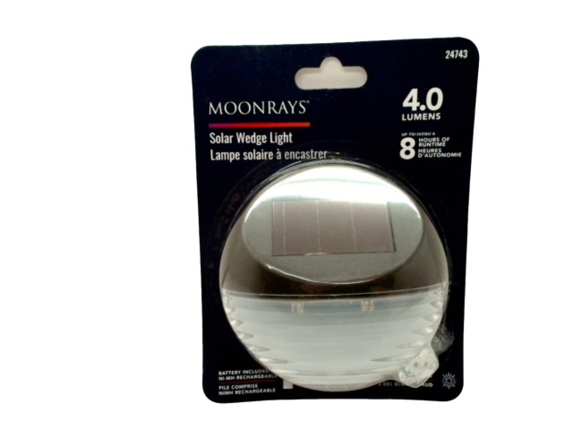 Solar Wedge Light 2 Warm White LEDs 4 Lumens Moonrays