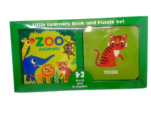 Little Learners Book & Puzzle Set Zoo Animals