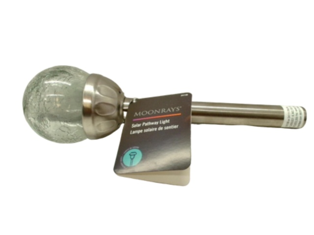 Solar Pathway Light Glass Crackle Ball Moonrays