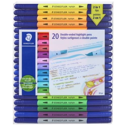 Pens 20 Double-ended Highlight Staedtler