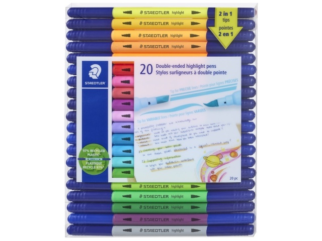 Pens 20 Double-ended Highlight Staedtler