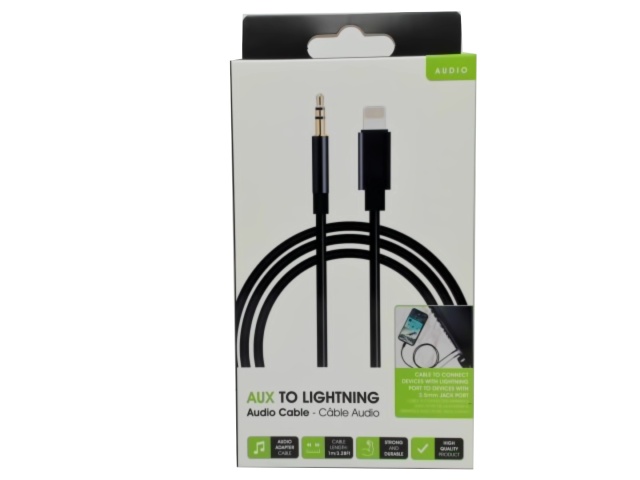 Cable Aux to Lightning™ Color Black