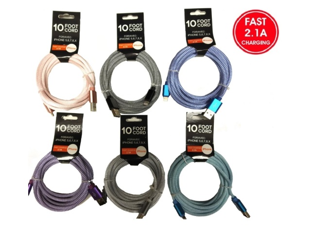 Cable Lightning™ - USB A 10Ft Nylon