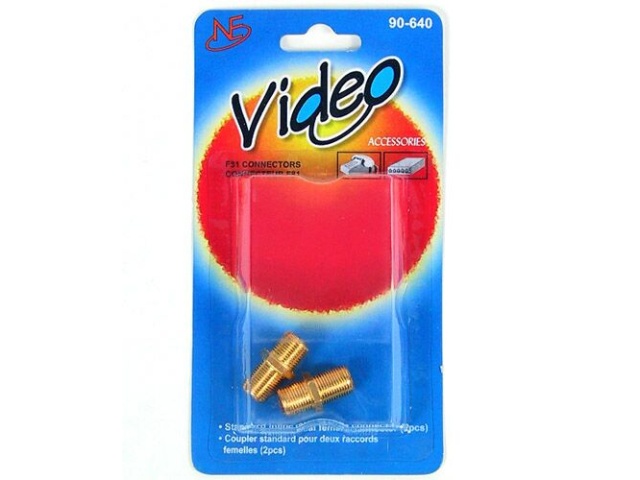 Cable Coupler 2pc F81 Extends RG6/Coax Cable