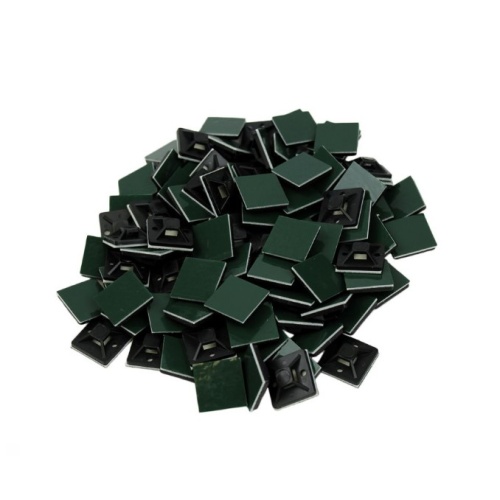 Tie Mount 100 Pk Adhesive .75 Black
