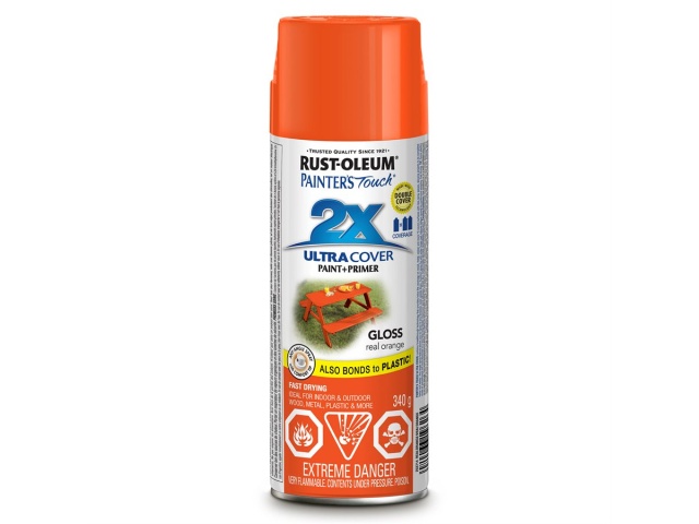 Spray Paint Real Orange Painters Touch 2X 340G Rustoleum
