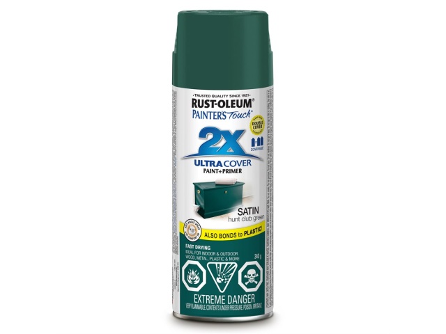 Spray Paint Satin Hunt Club Green Painters Touch 2X 340G Rustoleum
