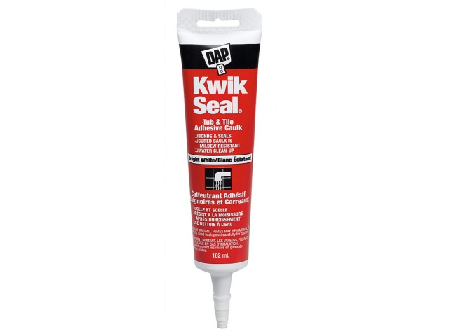 tub & tile caulk white 162ml kwik seal