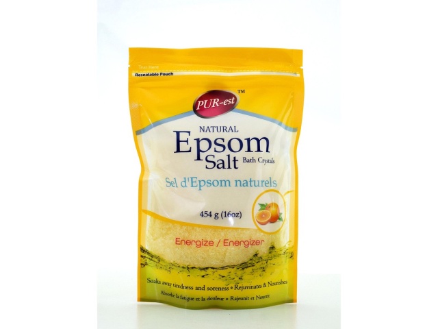Epsom Salt Bath Crystals Energize 454gm Purest