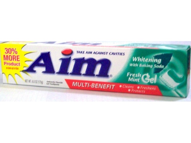 TOOTHPASTE GEL AIM WHITENING FRESH MINT 170GR