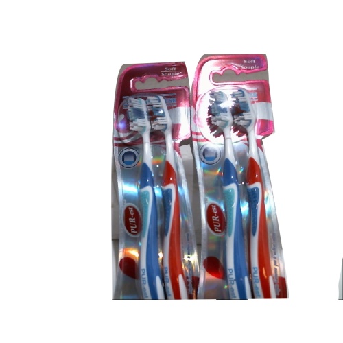 Toothbrush 2 Pack Soft Adult Purest
