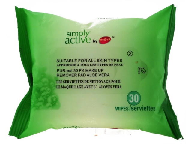MAKE UP REMOVER-ALOE VERA 30CT PUREST