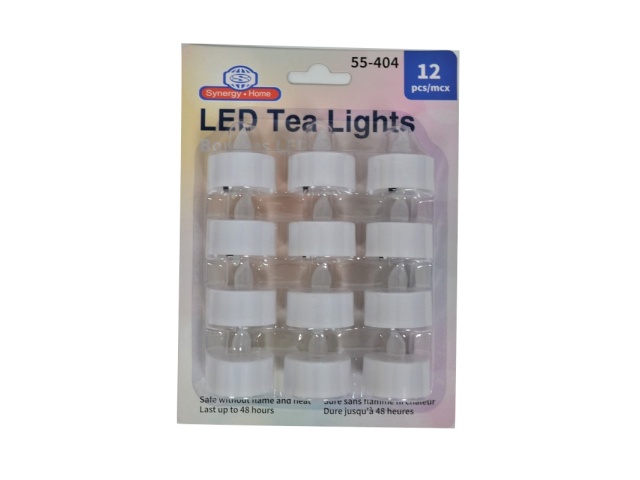 Tea Lights Led 12pk White
