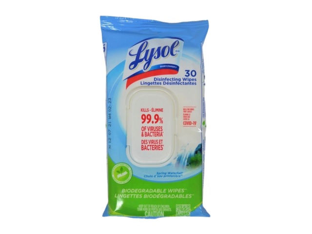 Disinfecting Wipes 30pk Spring Waterfall Lysol