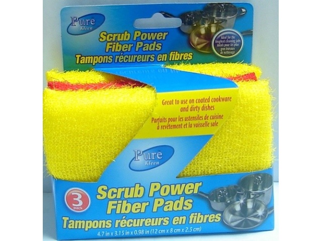 SPONGE SCOURERS 3pk PURE KLEEN
