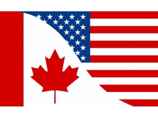 Flag Canada/USA friendship 3x5Ft