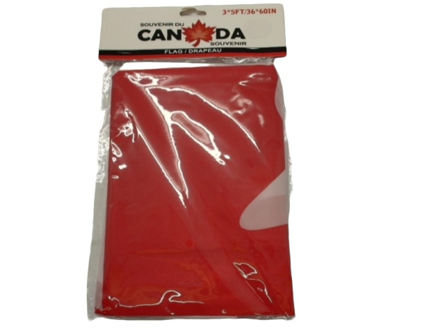 Flag Canada with grommets 3x5Ft indoor/outdoor 100% polyester(promo)