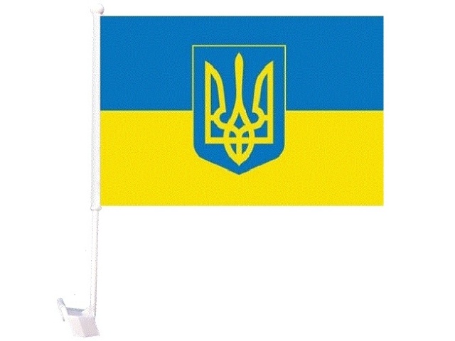 car flag Ukraine