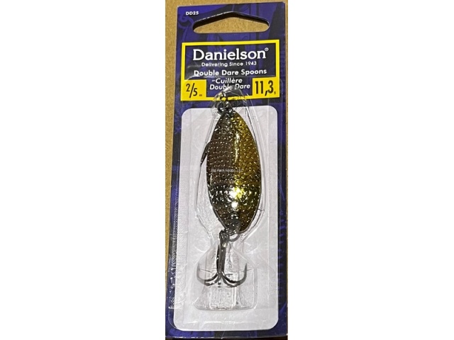 Danielson DD25HG5050 Double Dare Hammered Spoon, 2/5oz, w/Treble &