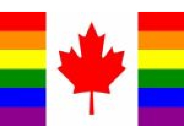 Flag rainbow with maple leaf 3x5Ft