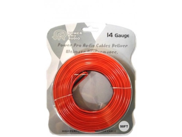 Speaker Wire 14GA 50FT CCA - Black & Red