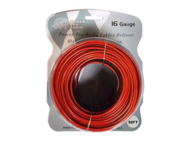 Speaker Wire 16GA 50FT CCA - Black & Red